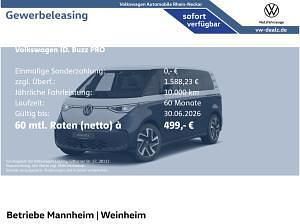 Neu VW ID. Buzz Pro 210 kW (286 PS) 2026 Weiß (candyweiß/ starlight blue metallic) Van / Kleinbus