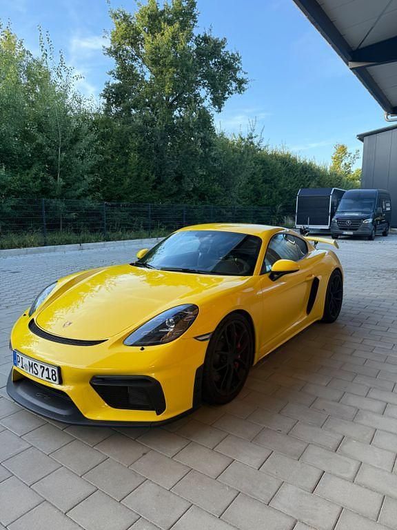 Gelb Gebraucht 2021 Porsche 718 Cayman GT4 Coupé | 98.700 € (Guter Preis) - Bild 1/4