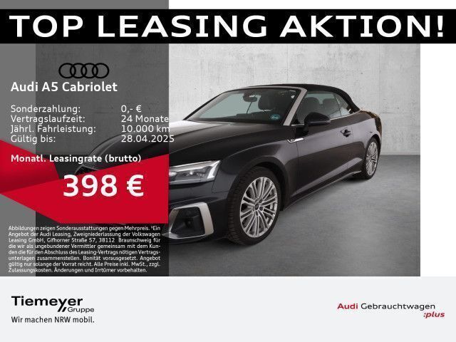 Schwarz Gebraucht 2024 Audi A5 Cabriolet S-Line Cabrio | 45.740 € (Fairer Preis) - Bild 1/1
