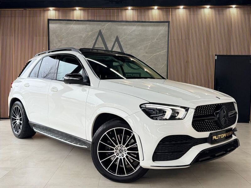 Polarweiss unilack Gebraucht 2020 Mercedes GLE300 AMG line SUV | 49.999 € (Fairer Preis) - Bild 1/4
