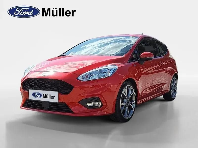 Rot Gebraucht 2018 Ford Fiesta ST-Line Kleinwagen | 8.199 € (Fairer Preis) - Bild 1/4