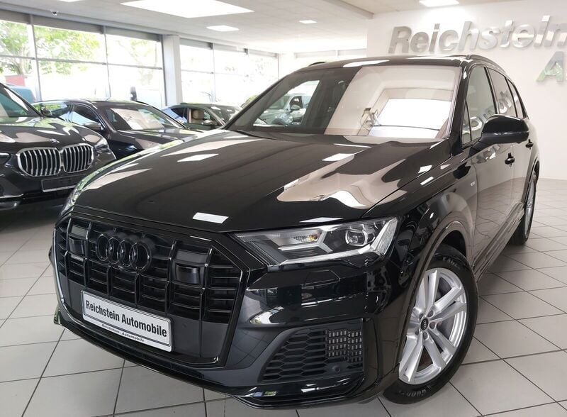 Mythos black (metallic) Gebraucht 2022 Audi Q7 S-Line SUV | 57.980 € (Superpreis) - Bild 1/4