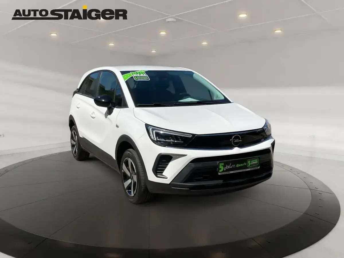 Gebraucht Opel Crossland Edition 110 PS (80 kW) 2022 Jade weiss/arktis weiss SUV