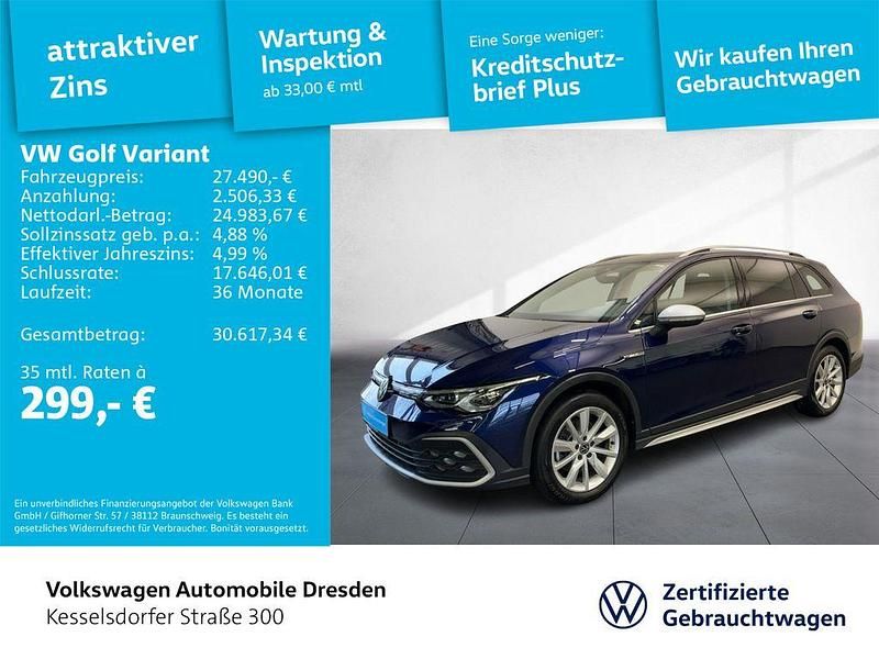 Gebraucht VW Golf Alltrack 200 PS (147 kW) 2022 Atlantik blue metallic Kombi