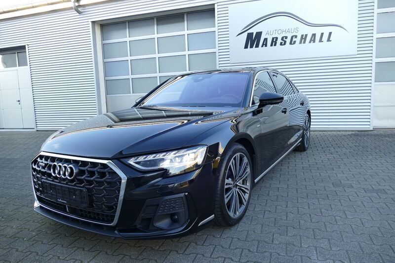 Mythosschwarz metallic Gebraucht 2023 Audi A8L S-Line Limousine | 59.850 € (Fairer Preis) - Bild 1/4