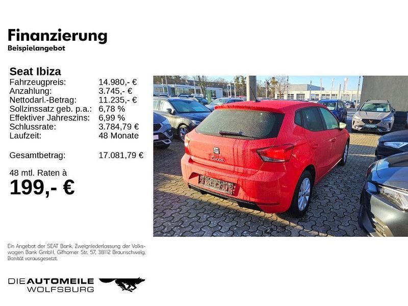 Gebraucht Seat Ibiza Style 95 PS (69 kW) 2023 Rot Limousine