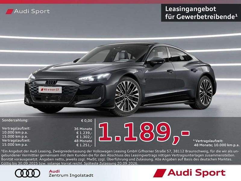 Mythosschwarz Neu 2024 Audi RS e-tron GT Ambiente Limousine | 128.950 € (Superpreis) - Bild 1/3