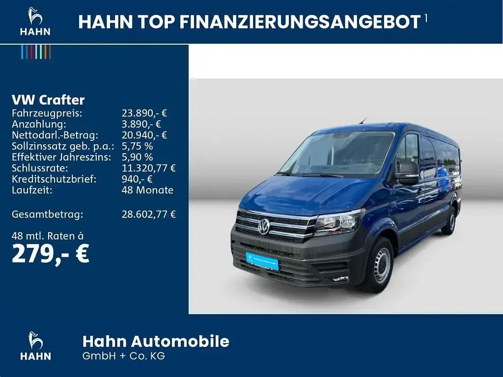 Gebraucht VW Crafter 102 PS (75 kW) 2022 Blau Van