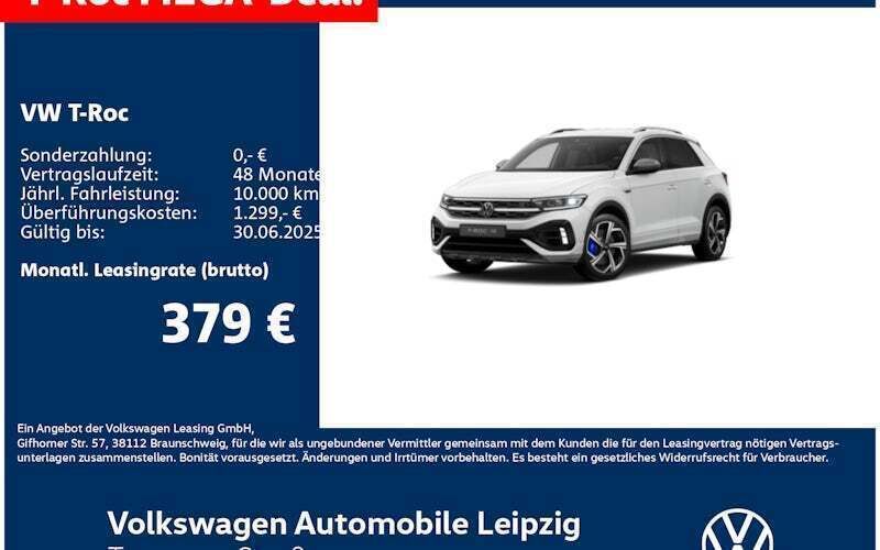 Weiß Neu 2025 VW T-Roc R SUV | 48.990 € (Fairer Preis) - Bild 1/4