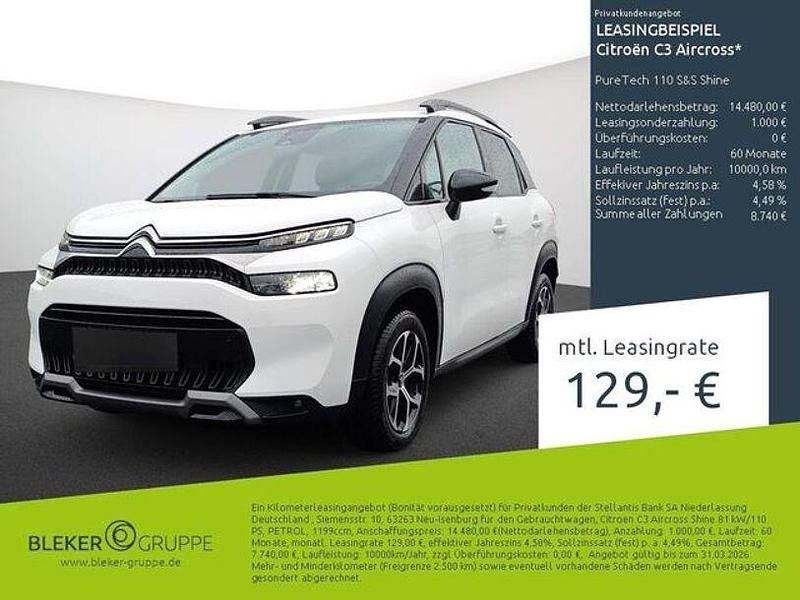 Gebraucht Citroën C3 Aircross PureTech 110 PS (80 kW) 2023 Weiß SUV