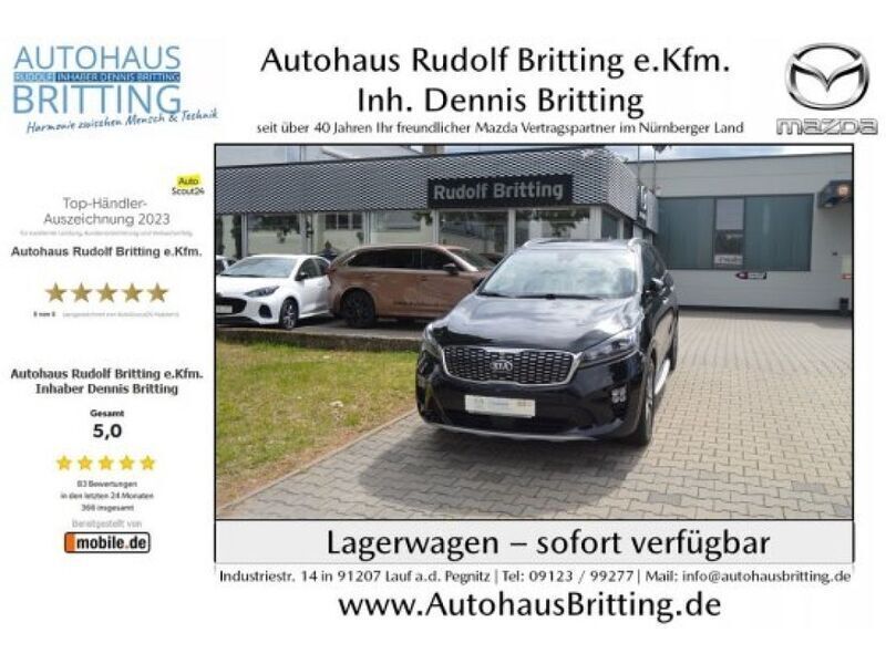 Auroraschwarz (metallic) Gebraucht 2019 Kia Sorento GT-Line SUV | 29.890 € (Fairer Preis) - Bild 1/4