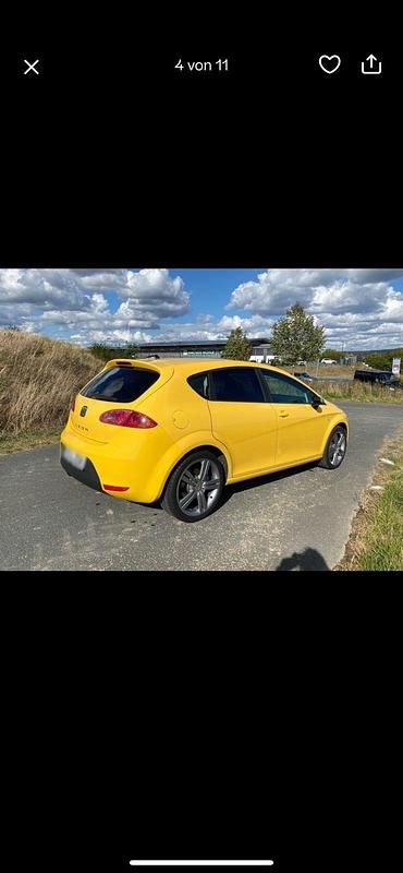 Usata Seat Leon FR 200 CV (147 kW) 2007 Giallo Utilitaria