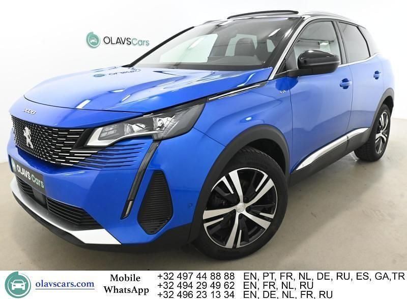 Blau Gebraucht 2021 Peugeot 3008 GT-line SUV | 16.819 € (Fairer Preis) - Bild 1/4