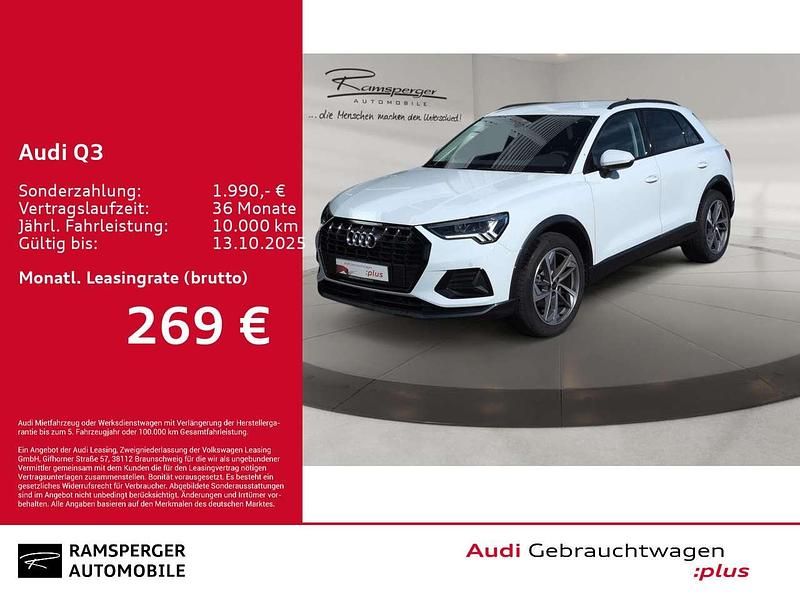 Gletscherweiß metallic Gebraucht 2025 Audi Q3 Advanced Plus SUV | 41.880 € (Fairer Preis) - Bild 1/3