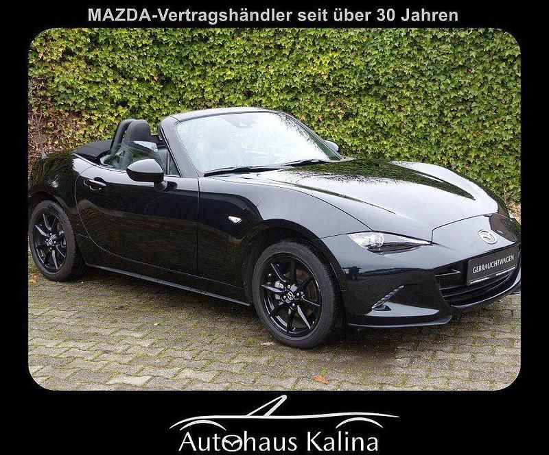 Onyxschwarz metallic Gebraucht 2018 Mazda MX5 Exclusive-Line Cabrio | 22.900 € (Etwas zu teuer) - Bild 1/4