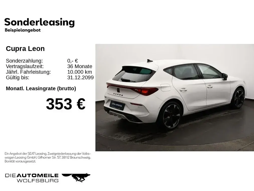 Second-hand Cupra Leon 150 CP (110 kW) 2023 Alb Berlinǎ