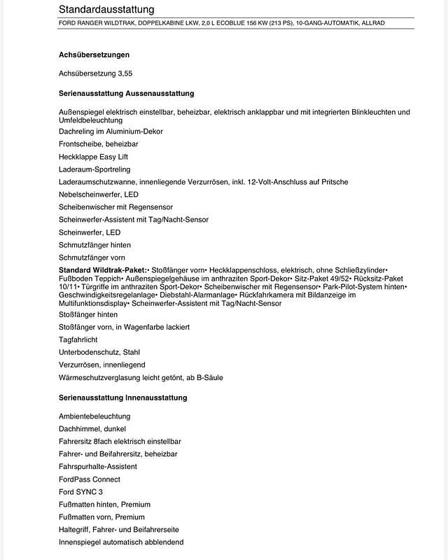 Gebraucht Ford Ranger Wildtrack 213 PS (156 kW) 2021 Grau Pickup