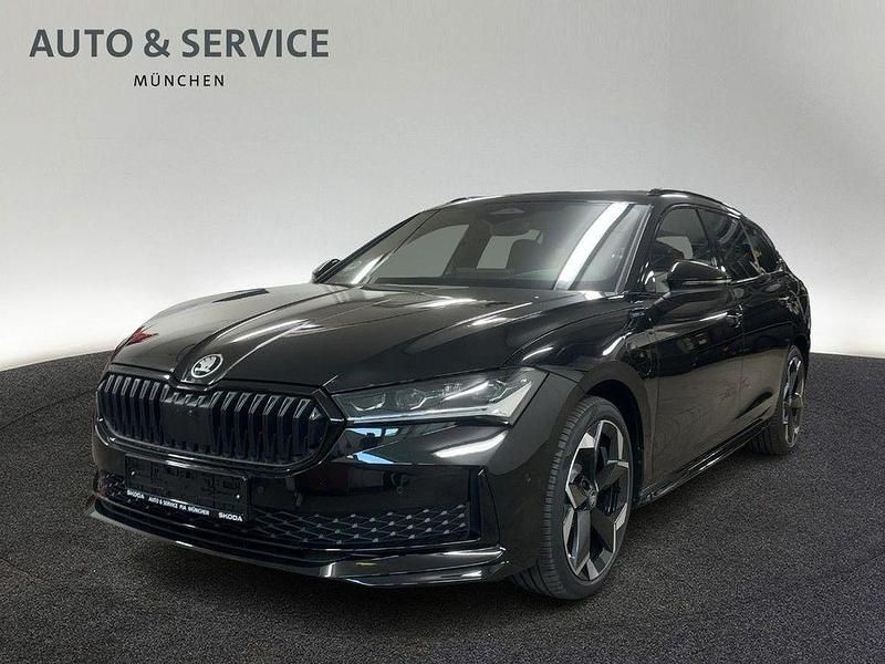 Schwarz Gebraucht 2025 Skoda Superb SportLine Kombi | 49.950 € - Bild 1/4