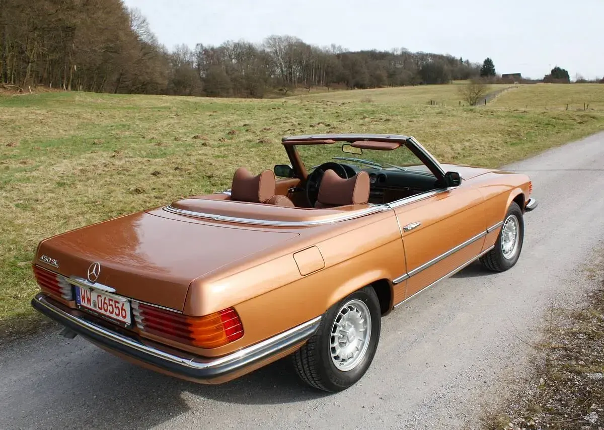 Gebraucht Mercedes SL450 225 PS (165 kW) 1972 Byzanzgold met. Cabrio