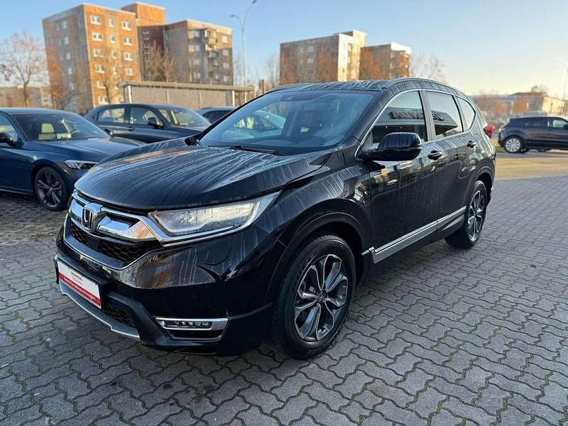 Crystal black Gebraucht 2022 Honda CR-V Hybrid SUV | 29.990 € (Fairer Preis) - Bild 1/4