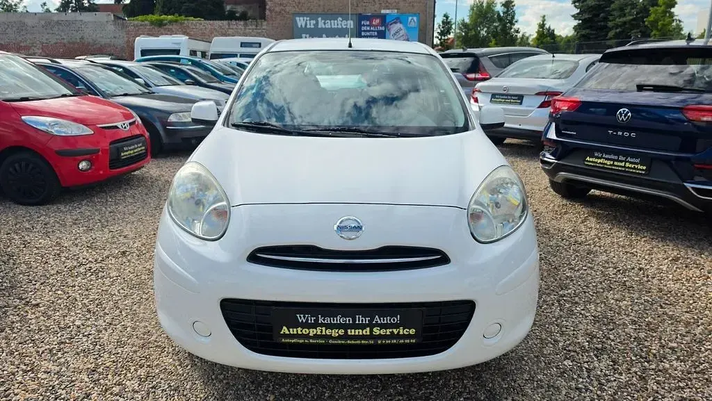 Gebraucht Nissan Micra Acenta 80 PS (58 kW) 2012 Weiß Kleinwagen