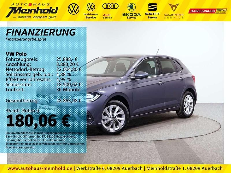 Rauchgrau metallic Neu 2025 VW Polo IQ Drive Kleinwagen | 25.888 € (Fairer Preis) - Bild 1/4