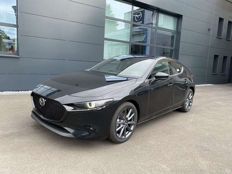 Jet black Gebraucht 2023 Mazda 3 Exclusive-Line Kleinwagen | 28.490 € (Etwas zu teuer) - Bild 1/4