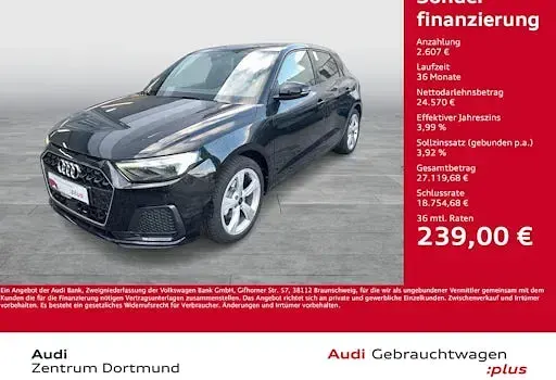 Gebraucht Audi A1 Sportback S-Line 116 PS (85 kW) 2025 Mythosschwarz metallic Kleinwagen