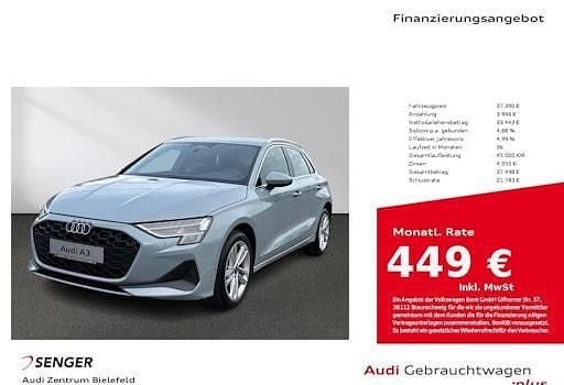 Usado Audi A3 Ambiente 150 HP (110 kW) 2026 Cinzento Sedan