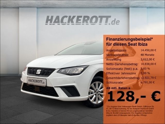 Weiß Gebraucht 2022 Seat Ibiza Style Kleinwagen | 14.450 € - Bild 1/4