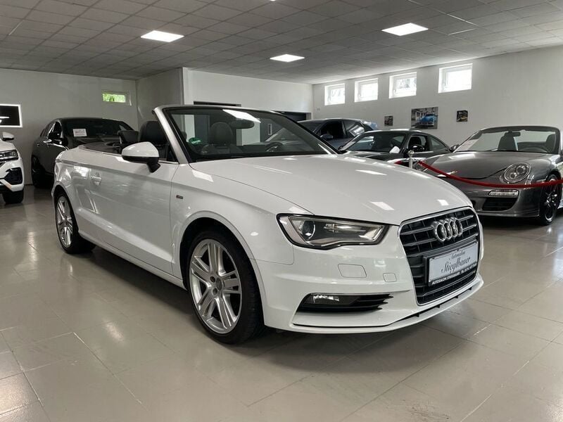 Weiß Gebraucht 2015 Audi A3 Cabriolet S-Line Cabrio | 10.999 € (Fairer Preis) - Bild 1/4