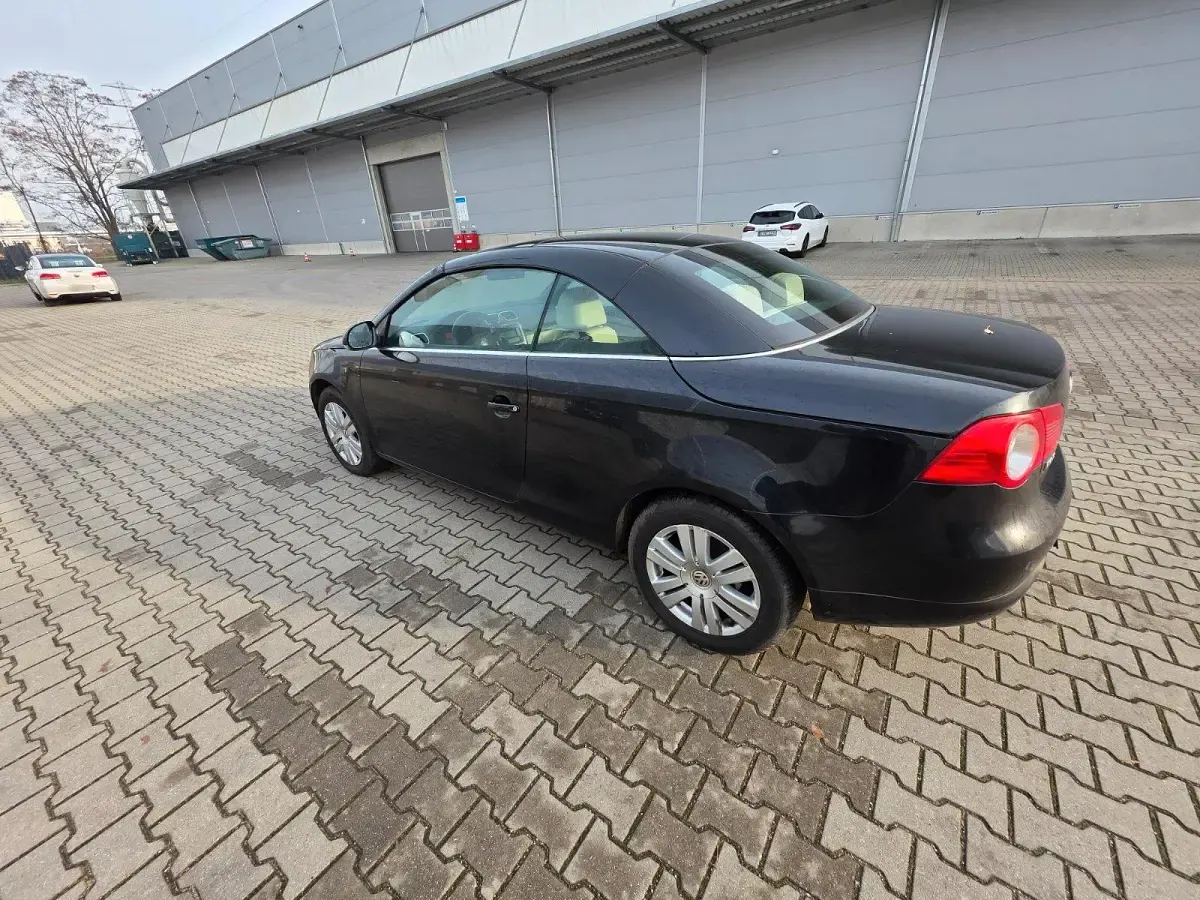 Brugt VW Eos 105 HK (77 kW) 2006 Sort Cabriolet