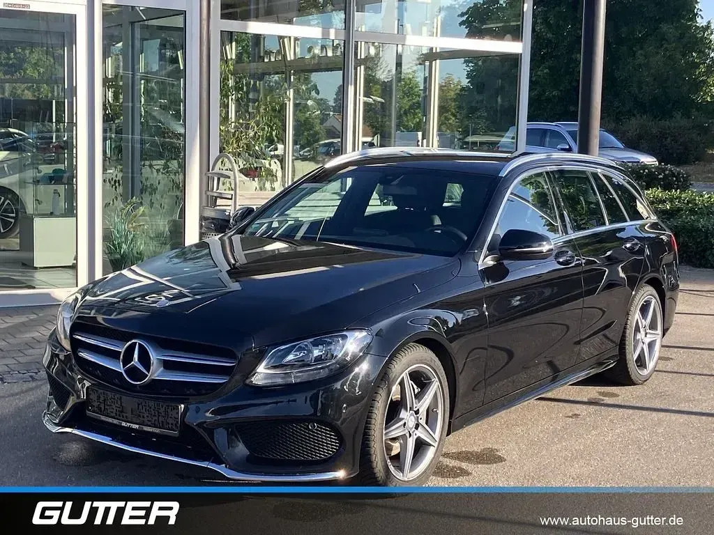 Gebraucht Mercedes C180 AMG line 156 PS (114 kW) 2017 Schwarz Kombi