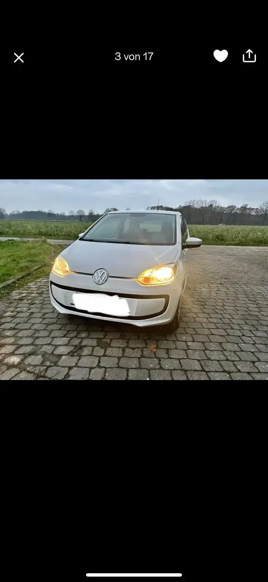 Gebraucht VW up! 60 PS (44 kW) 2012 Weiß Kleinwagen