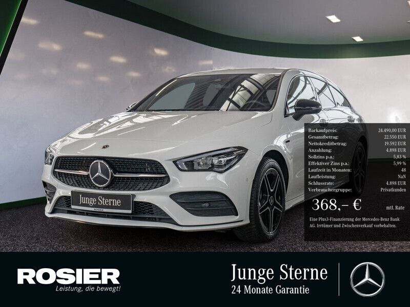 Weiss / polarweiß Gebraucht 2021 Mercedes CLA250e Shooting Brake Edition Kombi | 24.490 € (Fairer Preis) - Bild 1/4