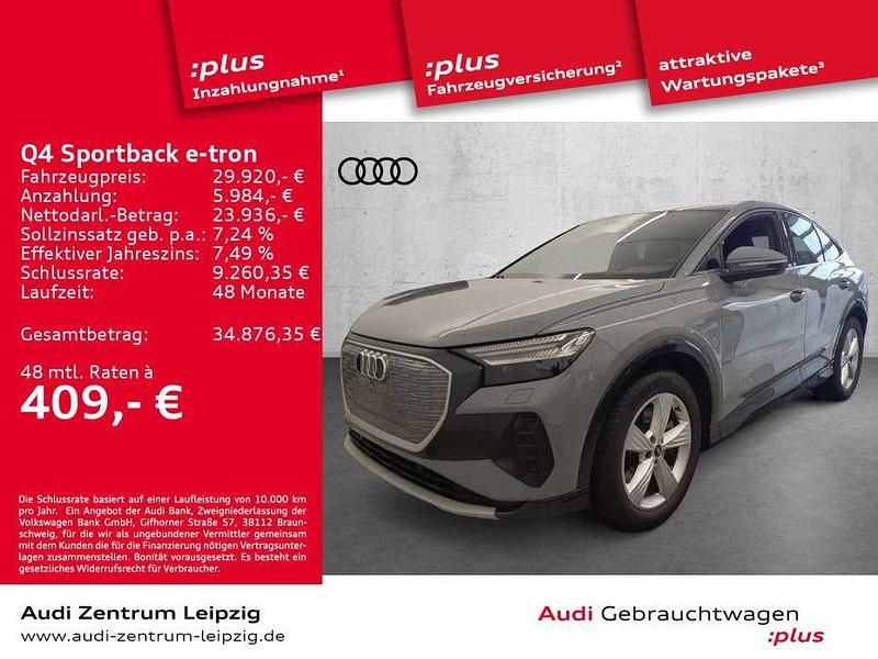 Kieselgrau Gebraucht 2022 Audi Q4 Sportback e-tron Advanced SUV | 29.920 € (Guter Preis) - Bild 1/3