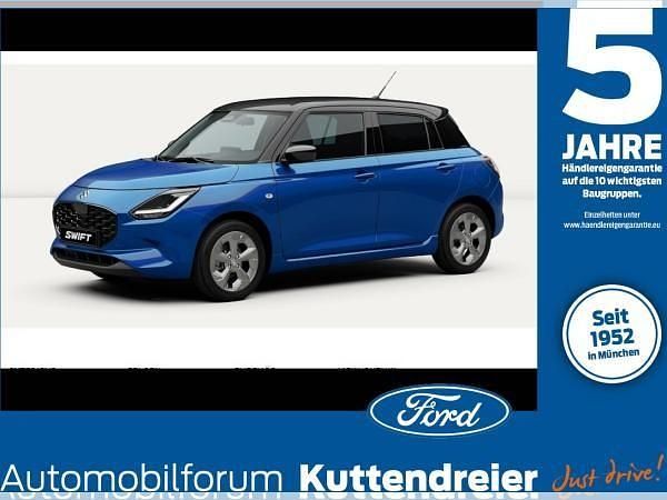 Blau (frontier blue pearl metallic / super black pe) Neu 2025 Suzuki Swift Comfort Kleinwagen | 15.640 € - Bild 1/4