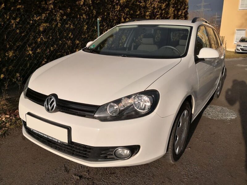 Weiß Gebraucht 2013 VW Golf VI Trendline Kombi | 6.790 € (Fairer Preis) - Bild 1/4