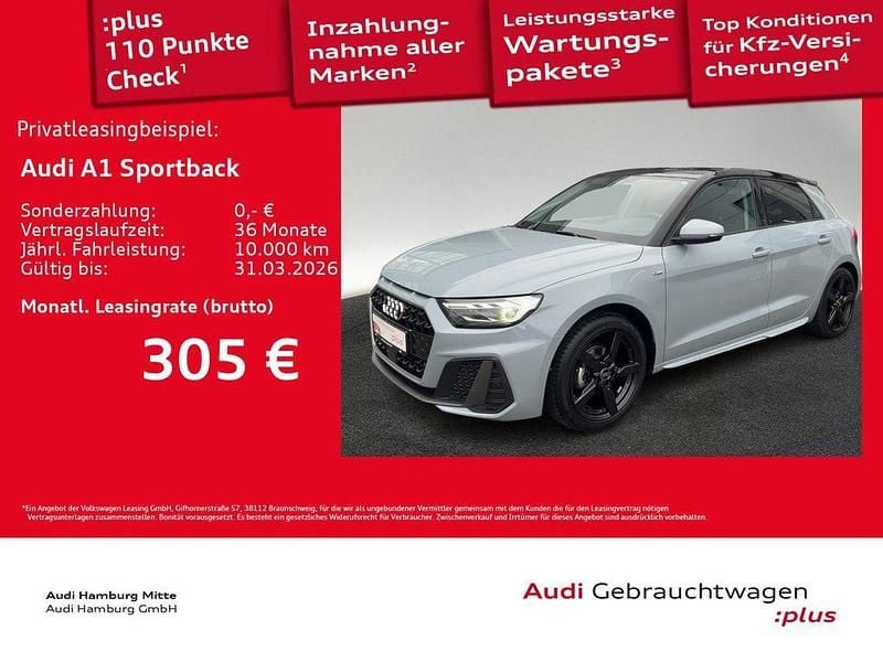 Grau Gebraucht 2025 Audi A1 Sportback S-Line Kleinwagen | 25.450 € (Fairer Preis) - Bild 1/3