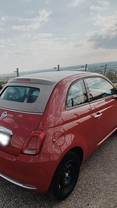 Second-hand Fiat 500C 69 CP (50 kW) 2018 Roșu Cabrio