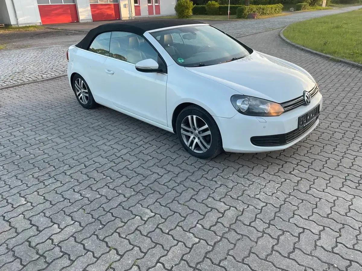 Brugt VW Golf Cabriolet 105 HK (77 kW) 2013 Hvid Cabriolet