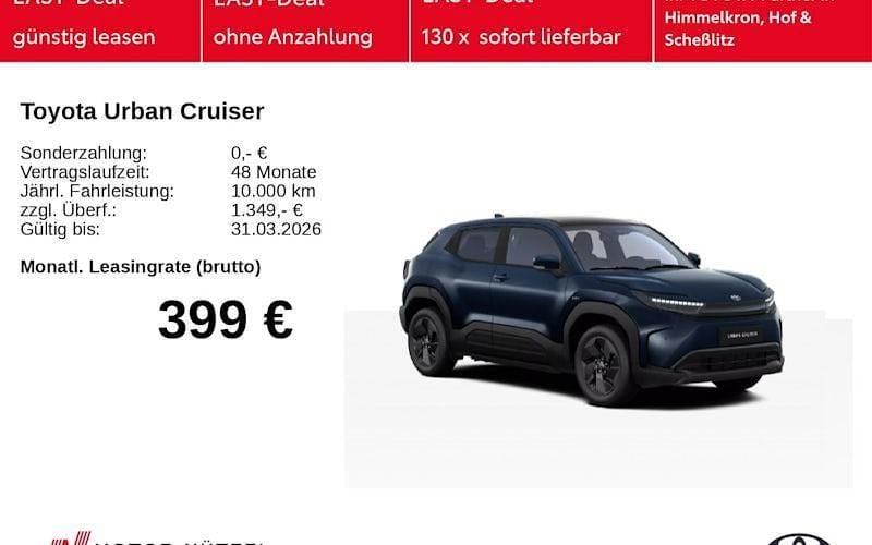 Neu Toyota Urban Cruiser Active 105 kW (144 PS) 2026 Blau SUV