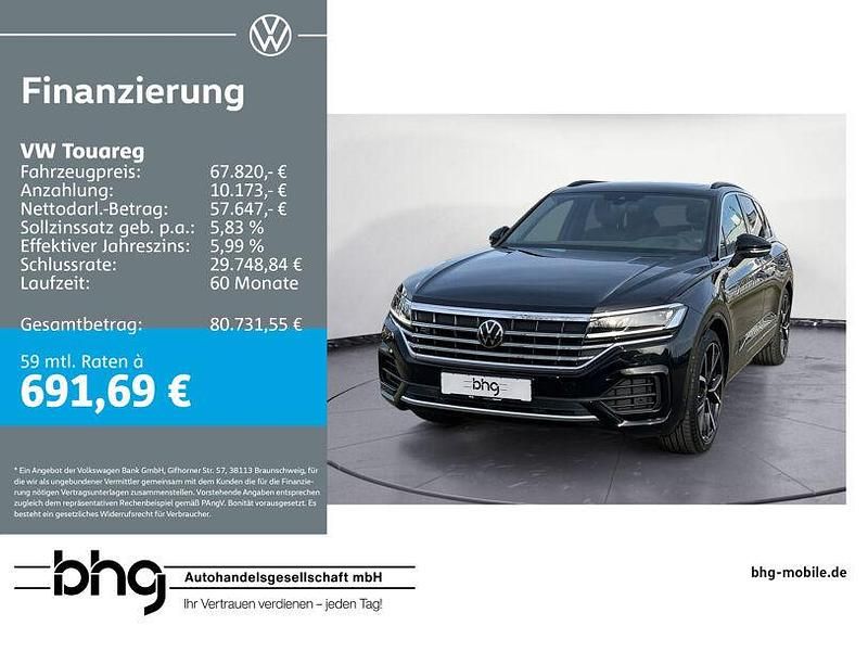 Schwarz Gebraucht 2023 VW Touareg R-line SUV | 67.820 € - Bild 1/4