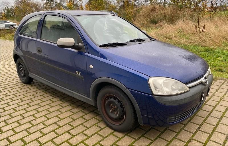 Blau Gebraucht 2003 Opel Corsa Njoy Kleinwagen | 500 € (Superpreis) - Bild 1/4