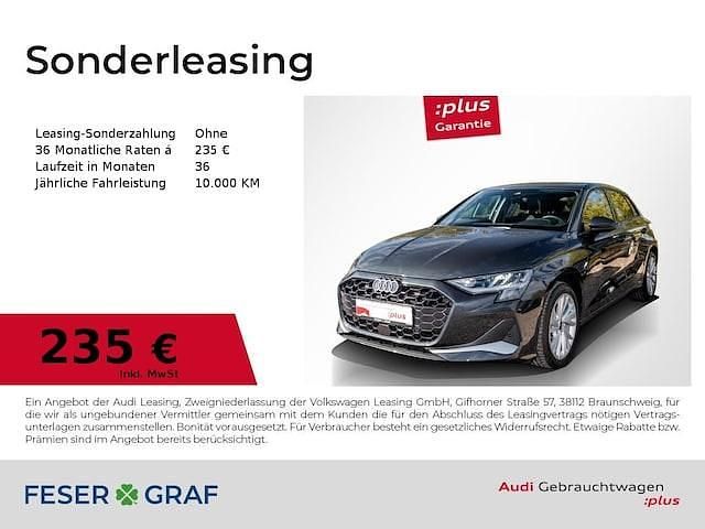 Manhattangrau metallic Gebraucht 2025 Audi A3 Advanced Plus Limousine | 28.990 € - Bild 1/3