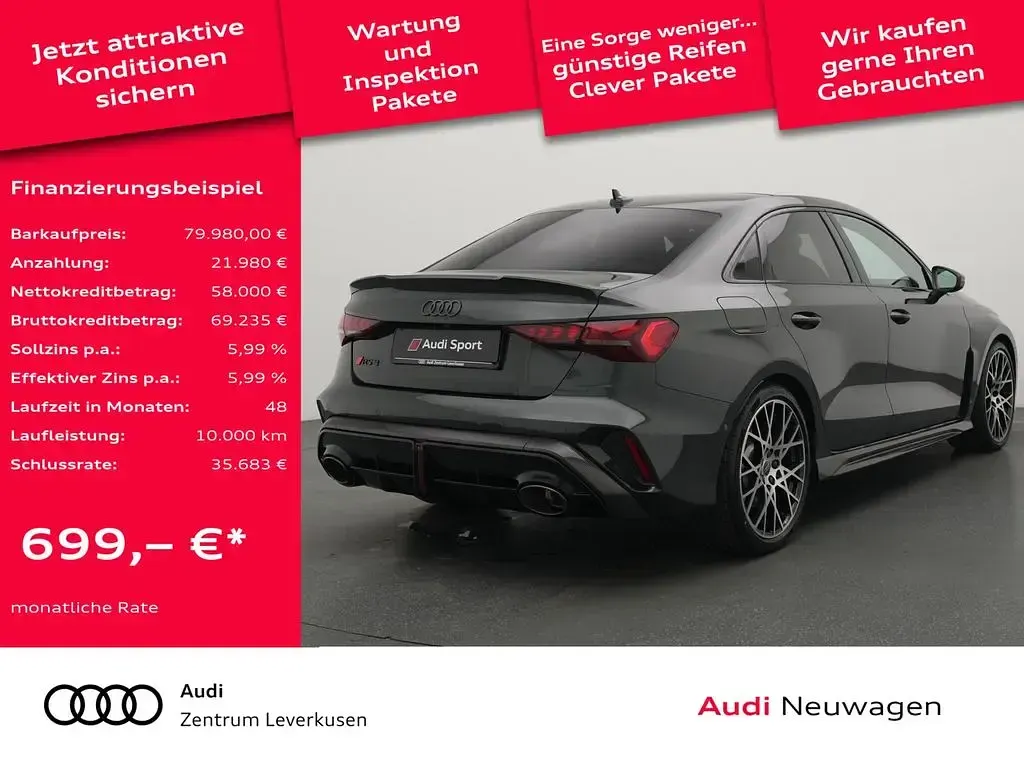 Neu Audi RS3 Sport 400 PS (294 kW) 2026 Individuallackierungen audi ex Limousine