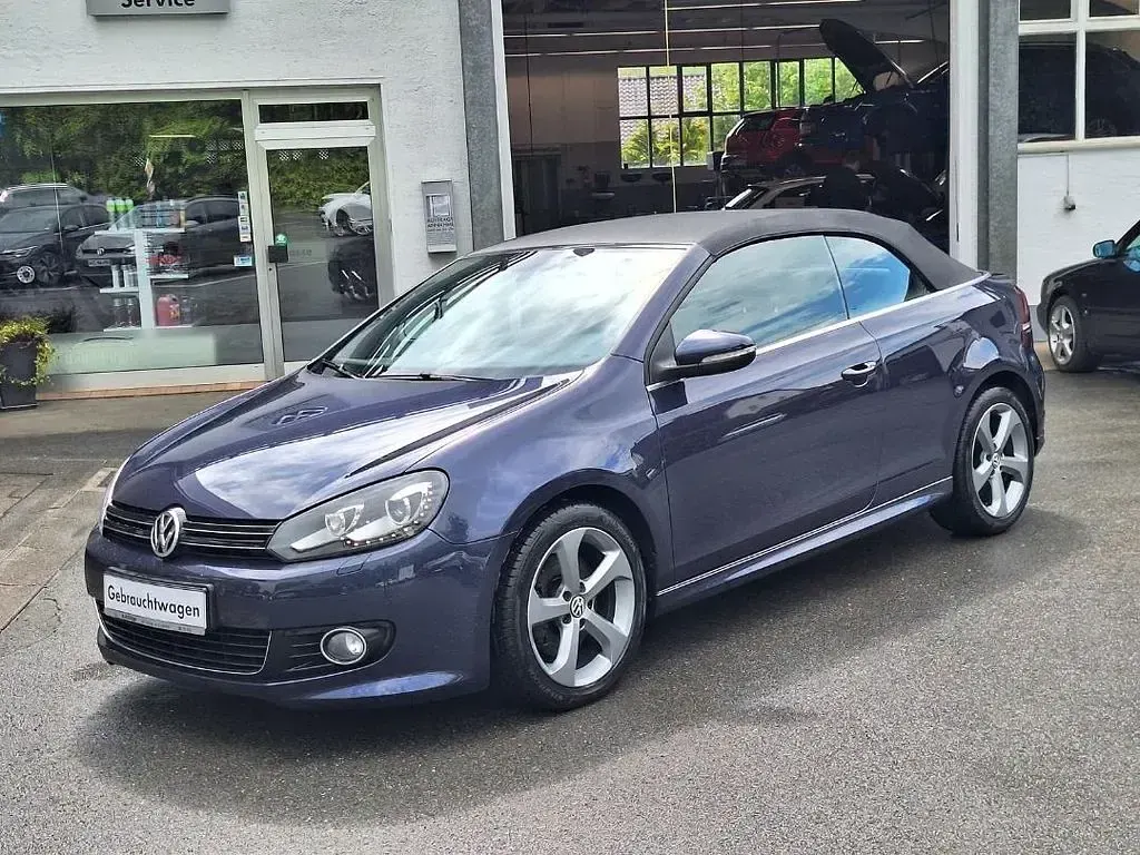 Brugt VW Golf Cabriolet LOUNGE 150 HK (110 kW) 2016 Blå Cabriolet