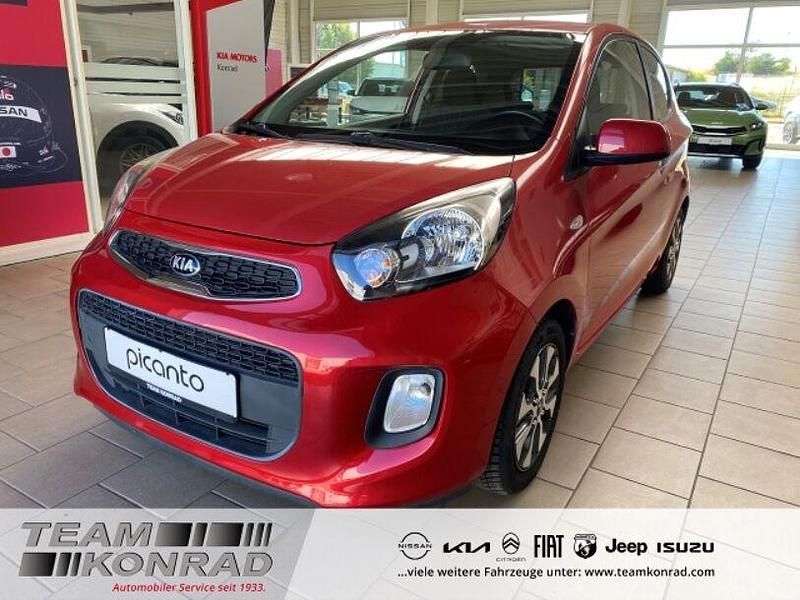 Rot Gebraucht 2016 Kia Picanto DREAM-TEAM Edition Kleinwagen | 7.990 € (Fairer Preis) - Bild 1/4