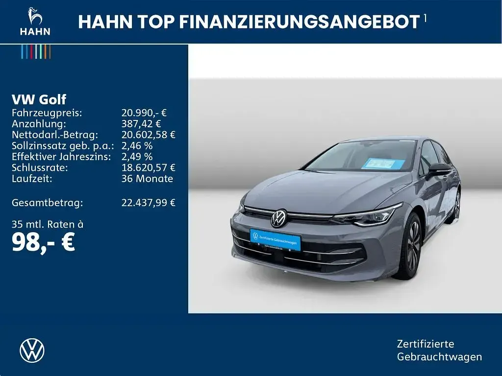 Gebraucht VW Golf VIII Goal 116 PS (85 kW) 2025 Mondsteingrau Limousine
