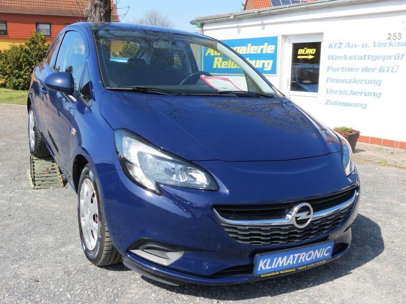 Blau Gebraucht 2016 Opel Corsa Edition Kleinwagen | 8.340 € (Etwas zu teuer) - Bild 1/4